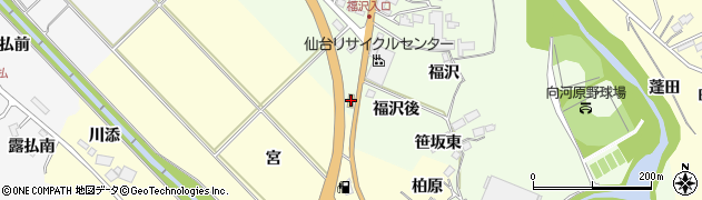 宮城県仙台市泉区根白石判在家後31周辺の地図