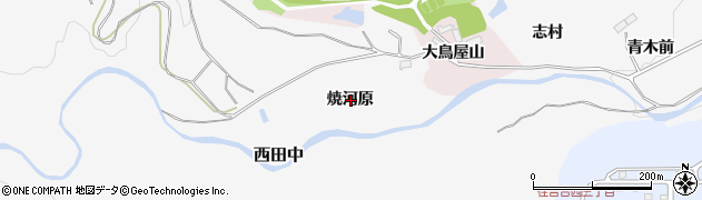 宮城県仙台市泉区西田中焼河原周辺の地図