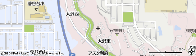 宮城県宮城郡利府町沢乙大沢東周辺の地図