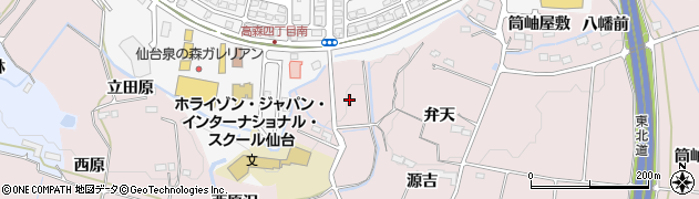 宮城県仙台市泉区野村（新東沢）周辺の地図