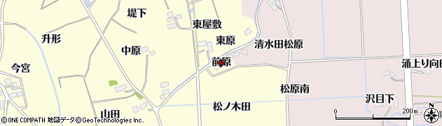 宮城県仙台市泉区小角（前原）周辺の地図