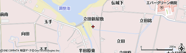 宮城県仙台市泉区実沢立田新屋敷周辺の地図