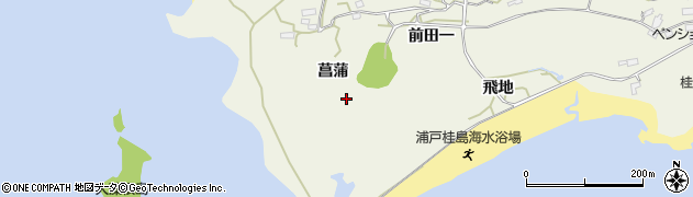宮城県塩竈市浦戸桂島菖蒲周辺の地図