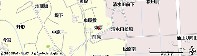 宮城県仙台市泉区小角東原周辺の地図