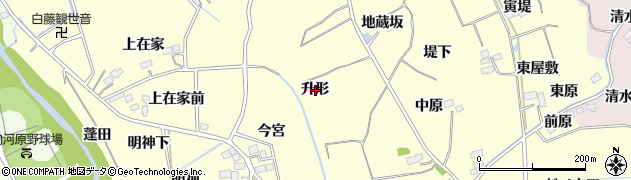 宮城県仙台市泉区小角升形周辺の地図