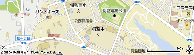 仙台市立将監中学校周辺の地図