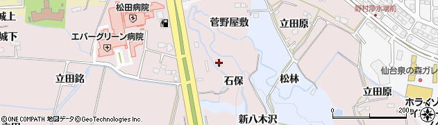 宮城県仙台市泉区実沢石保19周辺の地図