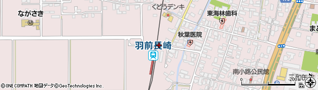 羽前長崎駅周辺の地図