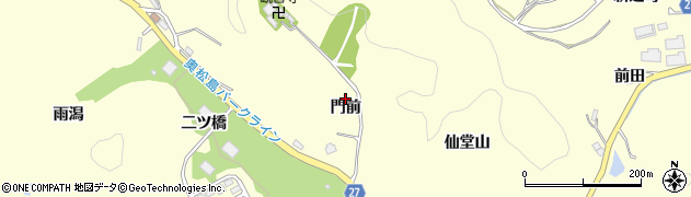 宮城県東松島市宮戸（門前）周辺の地図