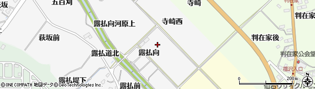 宮城県仙台市泉区西田中露払向周辺の地図
