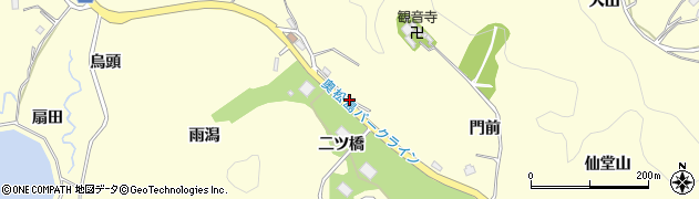 宮城県東松島市宮戸（二ツ橋）周辺の地図