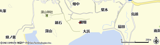 宮城県東松島市宮戸（細畑）周辺の地図