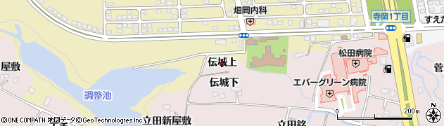宮城県仙台市泉区実沢（伝城上）周辺の地図