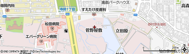 宮城県仙台市泉区実沢菅野屋敷周辺の地図