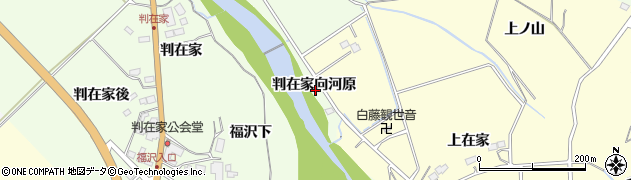宮城県仙台市泉区根白石（判在家向河原）周辺の地図