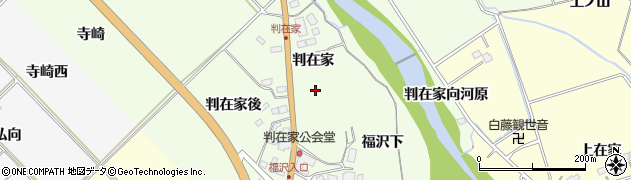 宮城県仙台市泉区根白石（判在家）周辺の地図