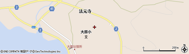 宮城県石巻市大原浜屋敷周辺の地図