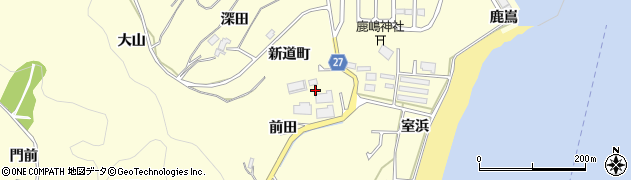 宮城県東松島市宮戸前田周辺の地図