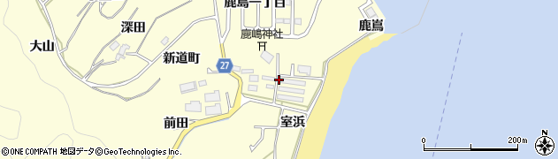 宮城県東松島市宮戸（室浜）周辺の地図