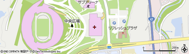 セントラルスポーツ宮城Ｇ２１プール（宮城県総合運動公園総合プール）周辺の地図