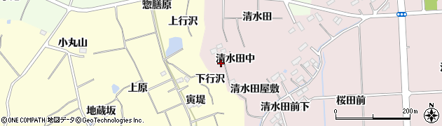 宮城県仙台市泉区実沢清水田中6周辺の地図