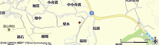宮城県東松島市宮戸扇田周辺の地図