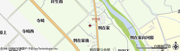 宮城県仙台市泉区根白石判在家後周辺の地図