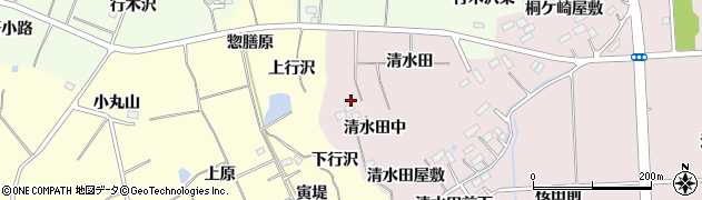 宮城県仙台市泉区実沢清水田中周辺の地図