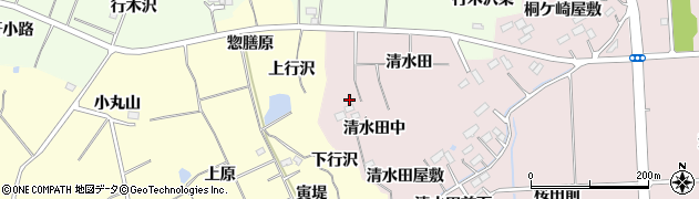 宮城県仙台市泉区実沢（清水田中）周辺の地図