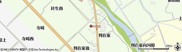 宮城県仙台市泉区根白石（判在家西）周辺の地図