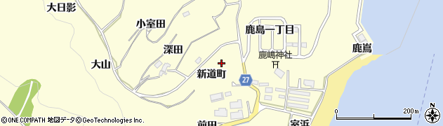 宮城県東松島市宮戸（新道町）周辺の地図