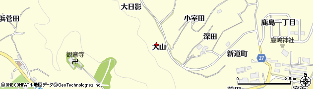 宮城県東松島市宮戸（大山）周辺の地図
