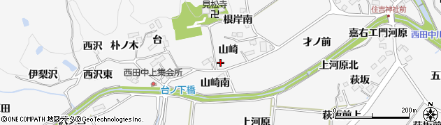 宮城県仙台市泉区西田中山崎周辺の地図