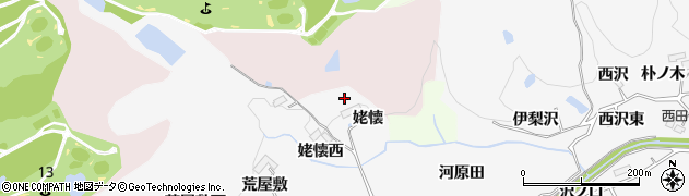 宮城県仙台市泉区西田中姥懐周辺の地図