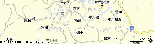宮城県東松島市宮戸（袖窪）周辺の地図