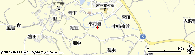 宮城県東松島市宮戸小舟渡周辺の地図