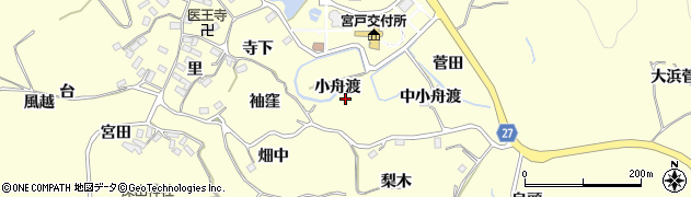宮城県東松島市宮戸（小舟渡）周辺の地図