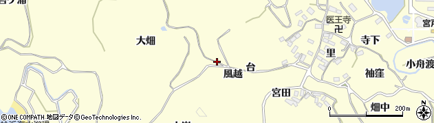 宮城県東松島市宮戸（風越）周辺の地図