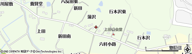 宮城県仙台市泉区根白石（蒲沢東）周辺の地図