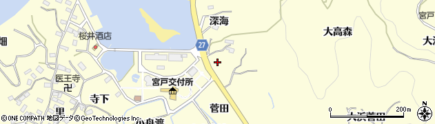 宮城県東松島市宮戸（柳ノ浜）周辺の地図