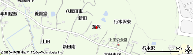 宮城県仙台市泉区根白石蒲沢周辺の地図