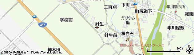 宮城県仙台市泉区根白石（針生）周辺の地図