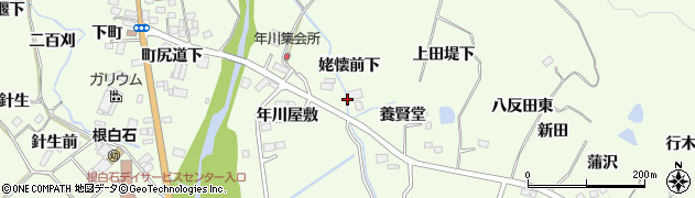 宮城県仙台市泉区根白石（姥懐前下）周辺の地図