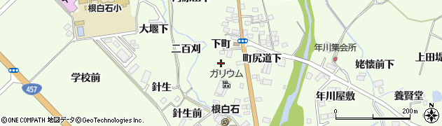 宮城県仙台市泉区根白石（下町）周辺の地図