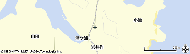 宮城県東松島市宮戸観音山周辺の地図