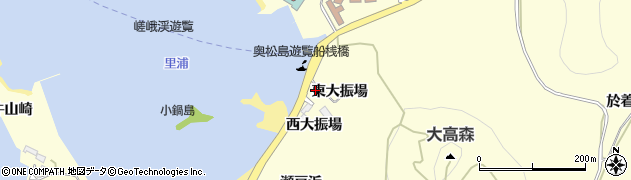 宮城県東松島市宮戸（東大振場）周辺の地図