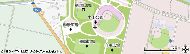山形県野球場周辺の地図