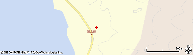 宮城県石巻市清水田浜（尾崎）周辺の地図