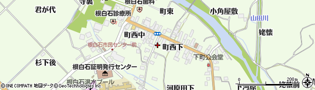 宮城県仙台市泉区根白石町西中19周辺の地図