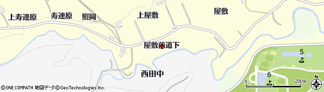 宮城県仙台市泉区福岡屋敷前道下周辺の地図